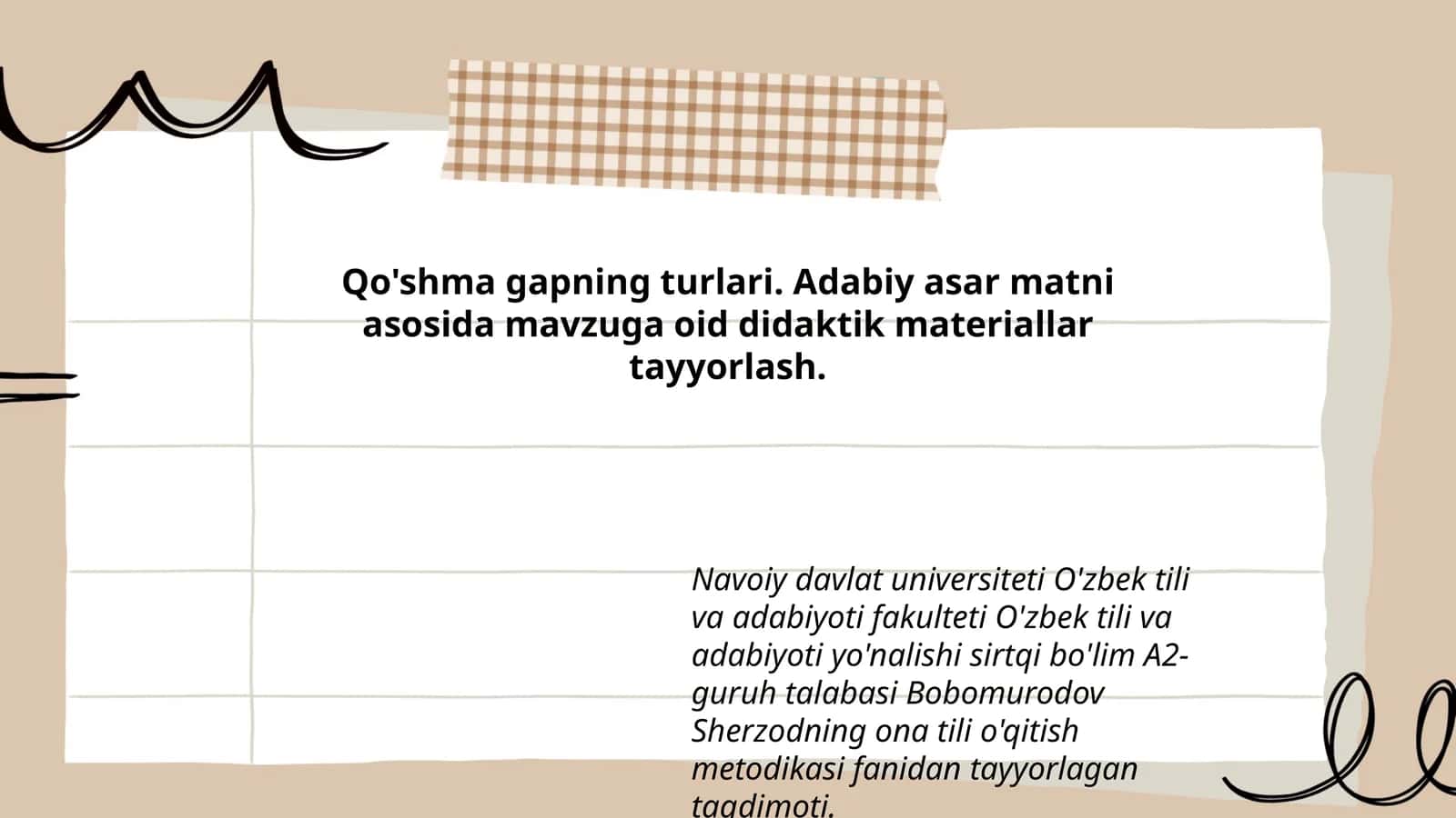 Qo'shma gapning turlari