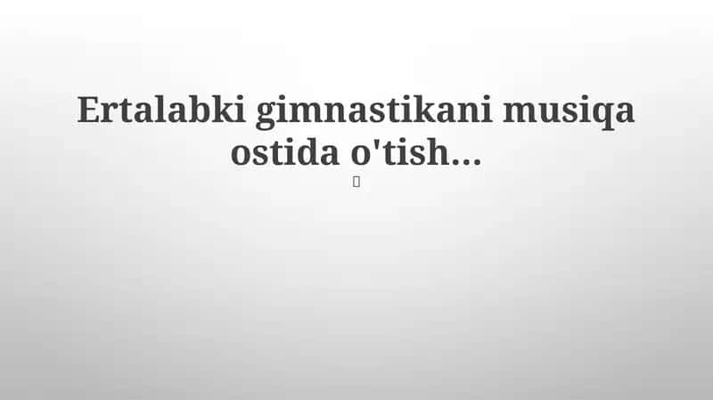 Tonggi mashqlarining foydalari