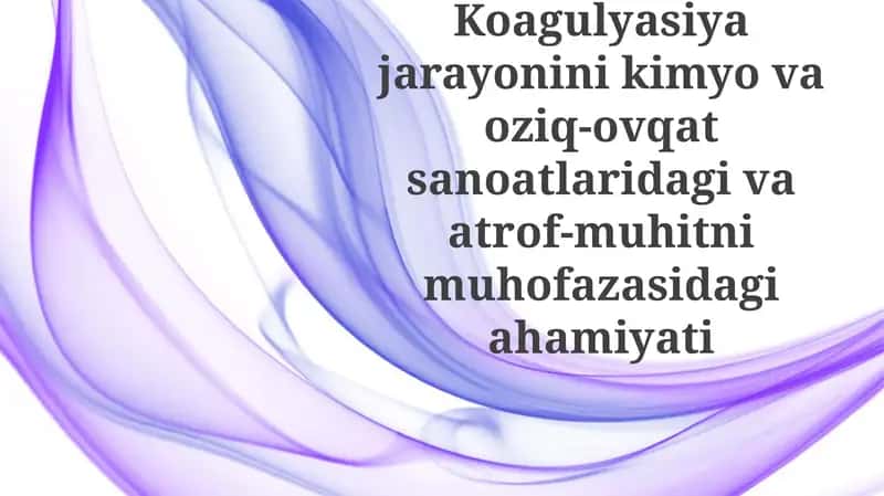 Koagulyatsiya vaaro'yxona so'zlariga