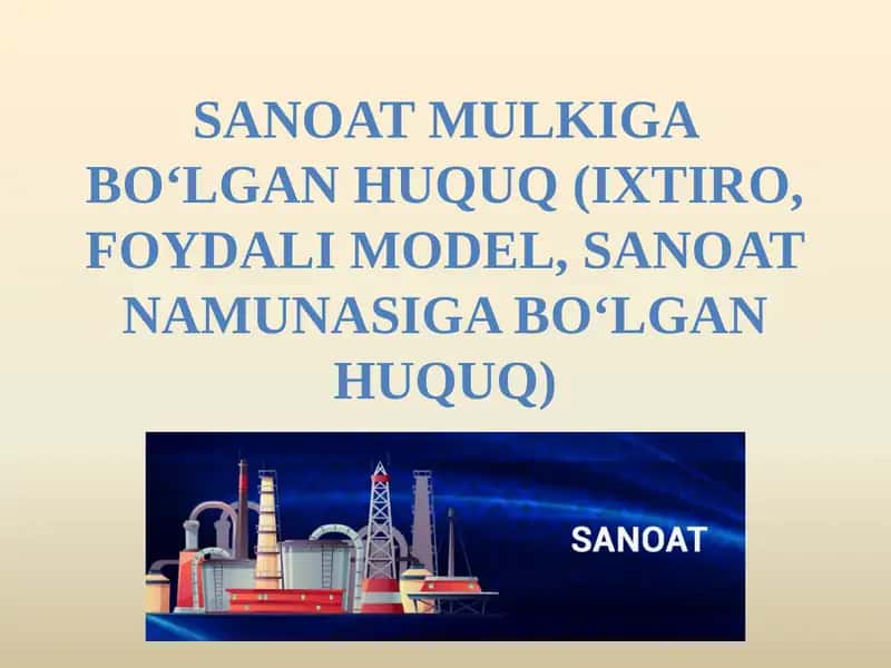 Sanoat mulki huquq