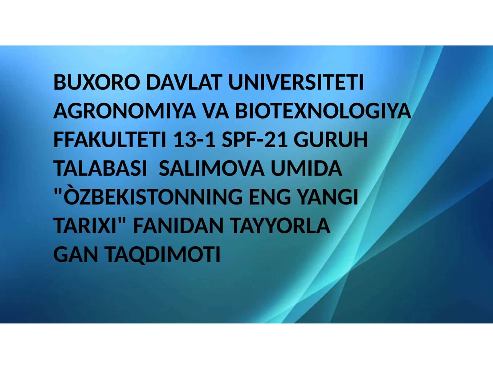 ÒZBEKISTON RESPUBLIKASIDA OMMAVIY AXBOROT VOSITALARINING FAOLIYATI(ÒZGARISH VA MUOMMOLARI