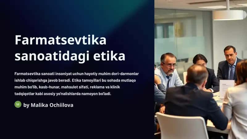 Etika farmatsevtika sanoatida