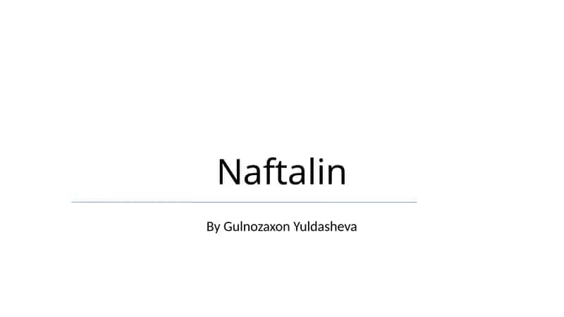 Naftalin