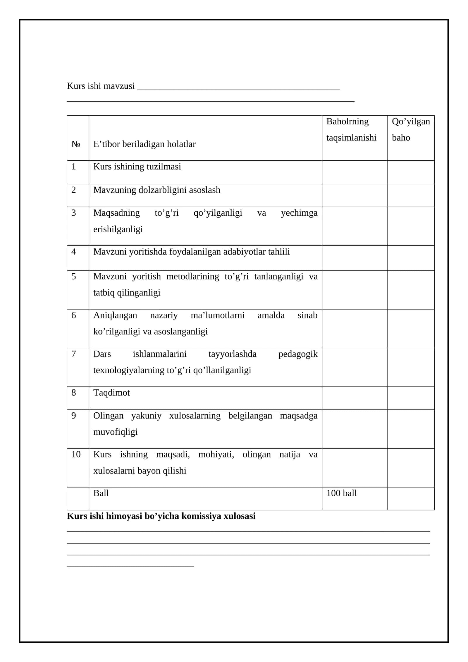 TABIATNING INSON HAYOTIDAGI O‘RNI