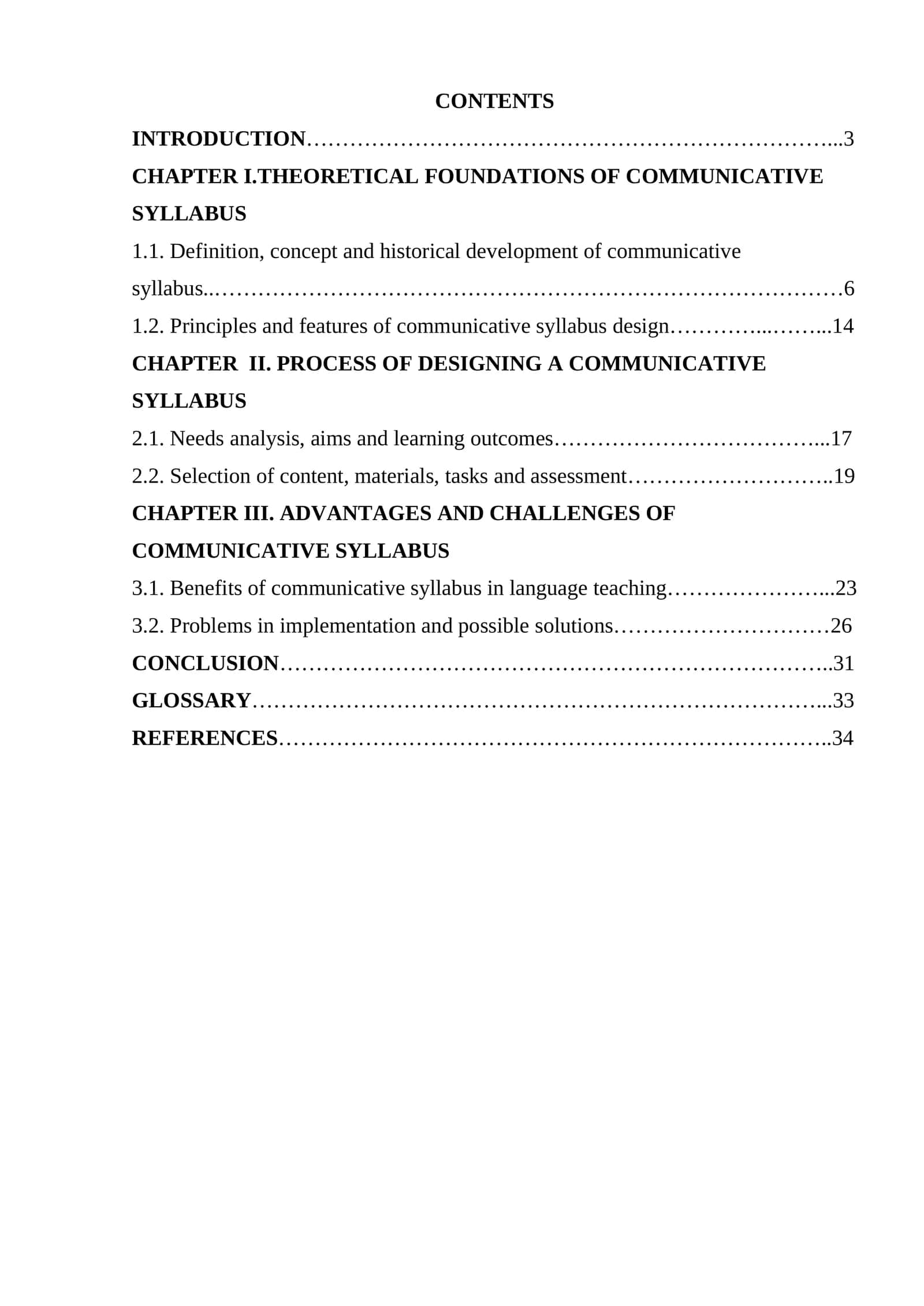 Designing a communicative syllabus