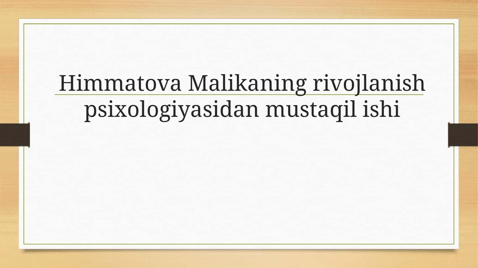 O’SPIRINLIK DAVRI