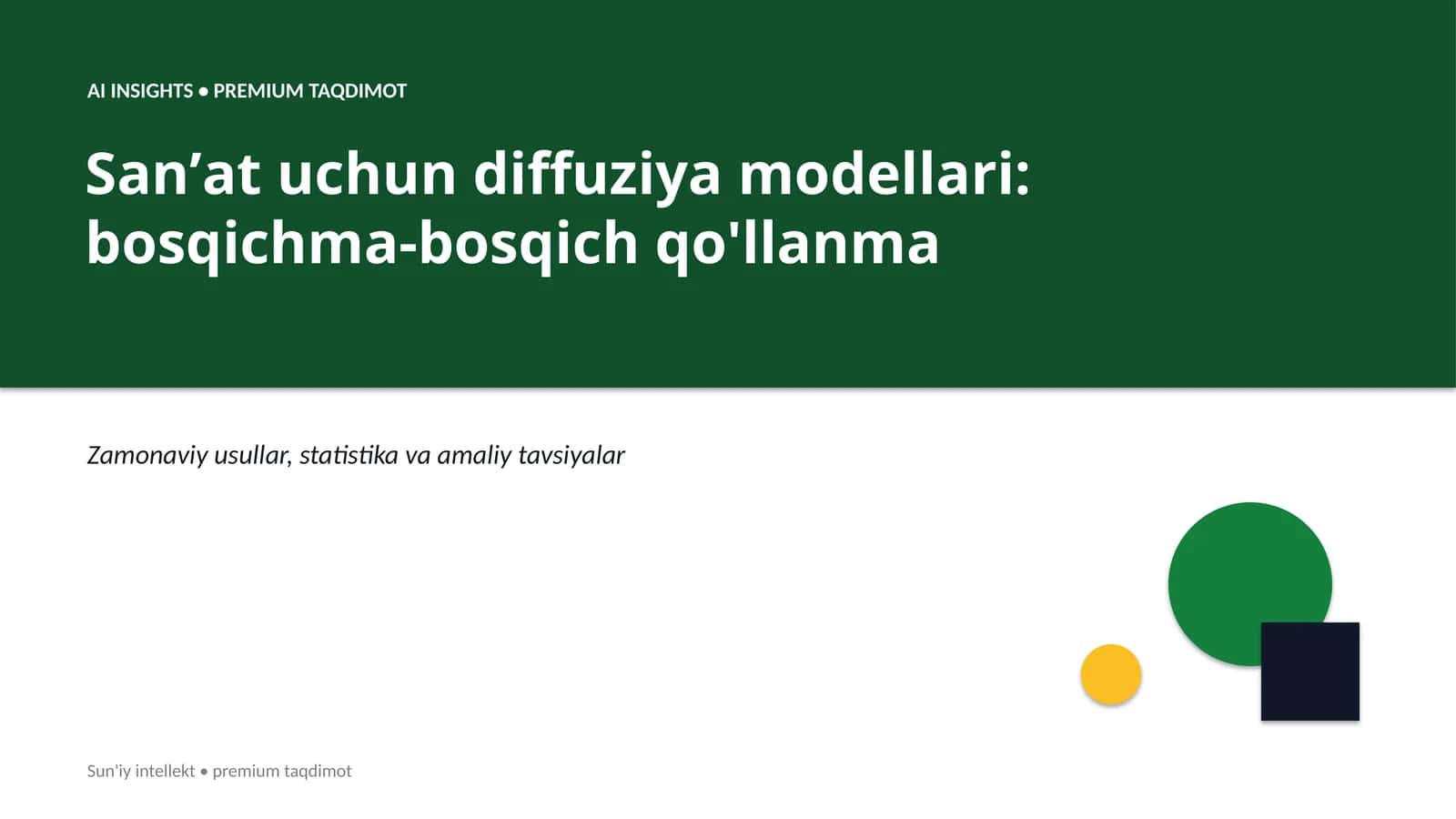 Sanʼat uchun diffuziya modellari: bosqichma-bosqich qo'llanma