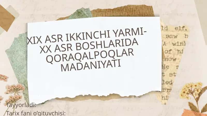 Qoraqalpoqlar madaniyati