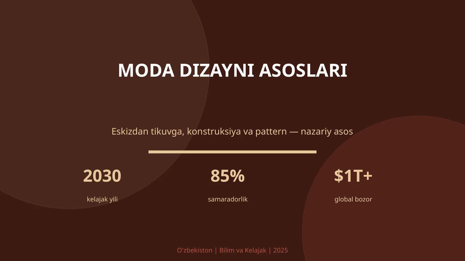 MODA DIZAYNI ASOSLARI