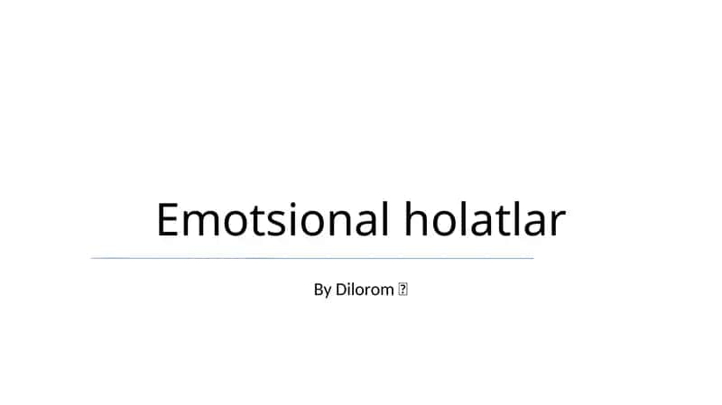 Emotsional holatlar
