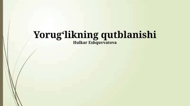 Yorug'likning ikki qutbli singishi