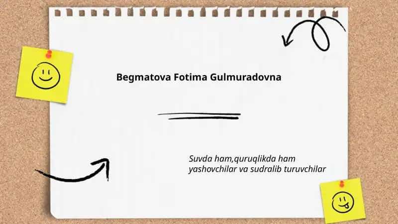 Begmatova Fotima Gulmuradovna