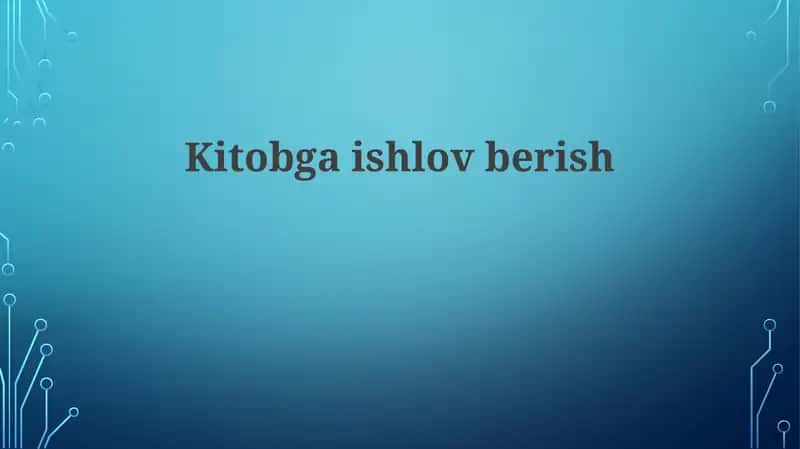 Kitobgaishlovberish