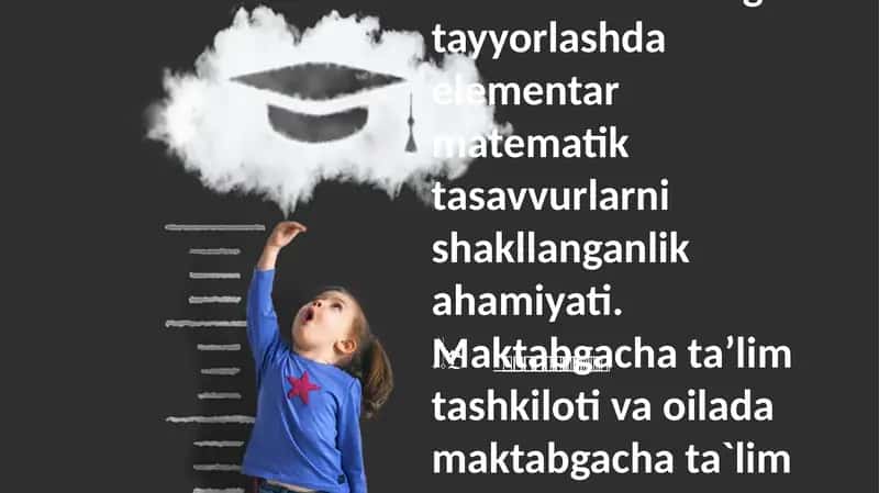 Matematika Ko'nikmalarini Rivojlantirish: Maktabgacha Yoshdagi Bolalar Uchun Talablar