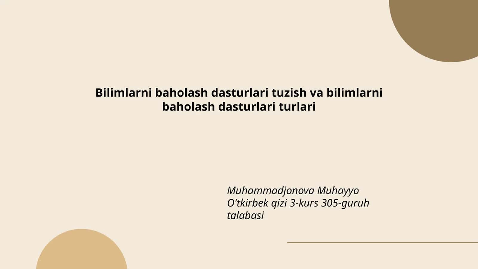 Bilimlarni baholash dasturlari