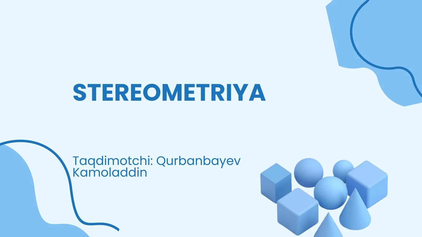 Stereometriya