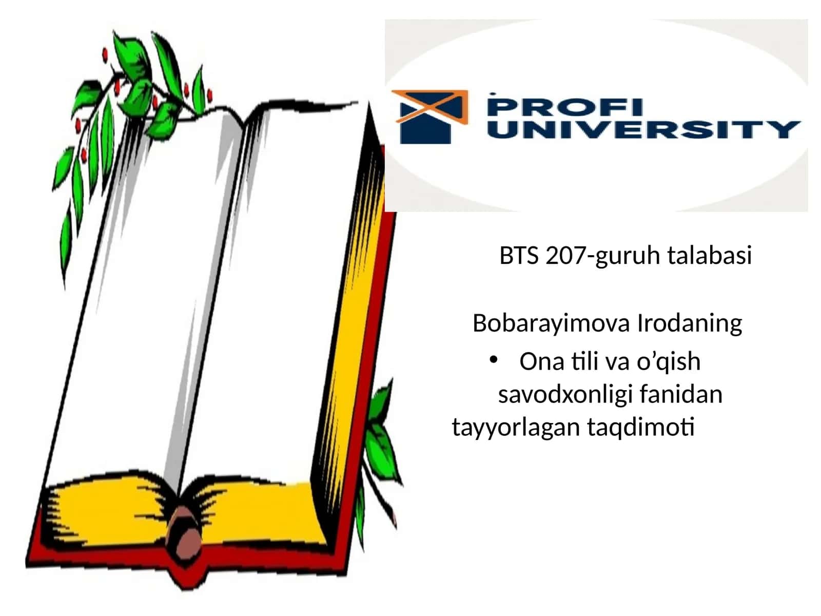 Onatilivao’qishsavodxonligifanidantayyorlagantaqdimoti