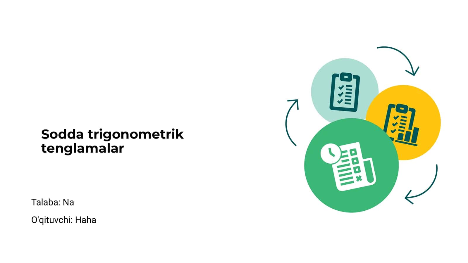 Sodda trigonometrik tenglamalar