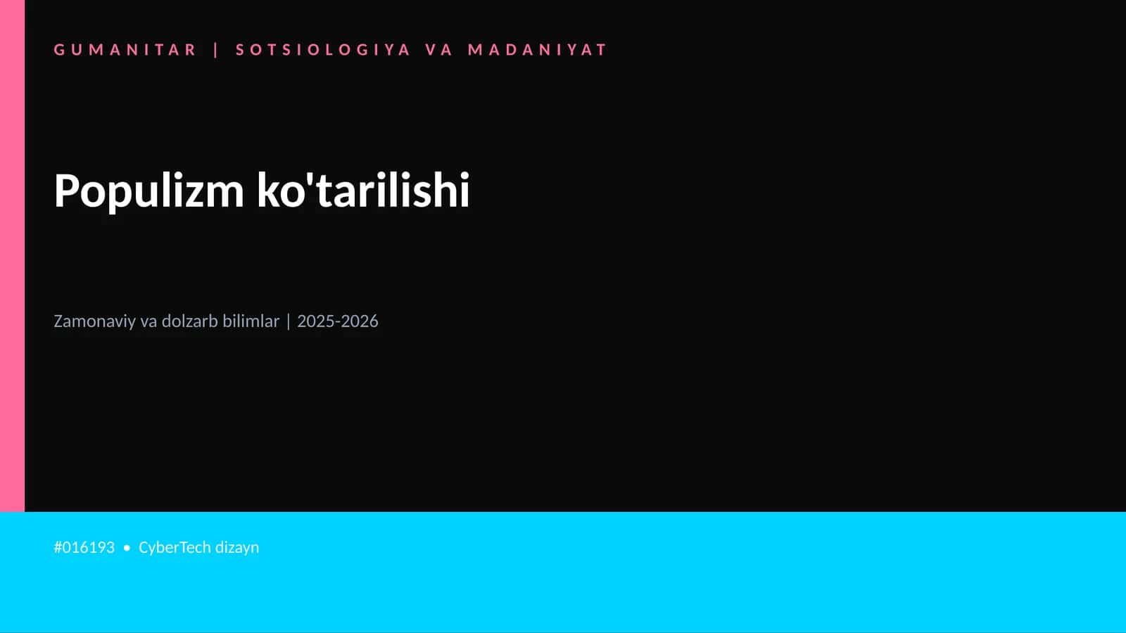 Populizm ko'tarilishi