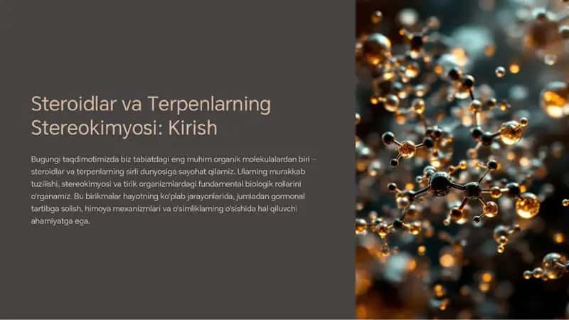 Steroidlar va terpenlar
