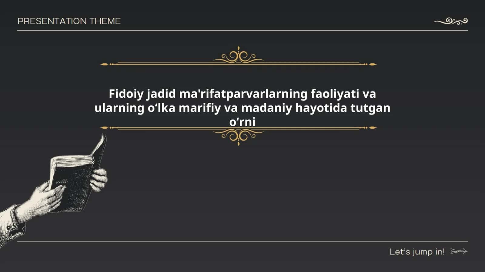 Fidoiy jadid ma'rifatparvarlarning faoliyati va ularning oʻlka marifiy va madaniy hayotida tutgan oʻrni