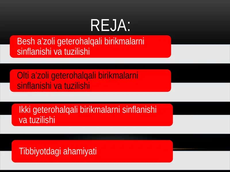 kimyo geteroxalqali birikmalar.