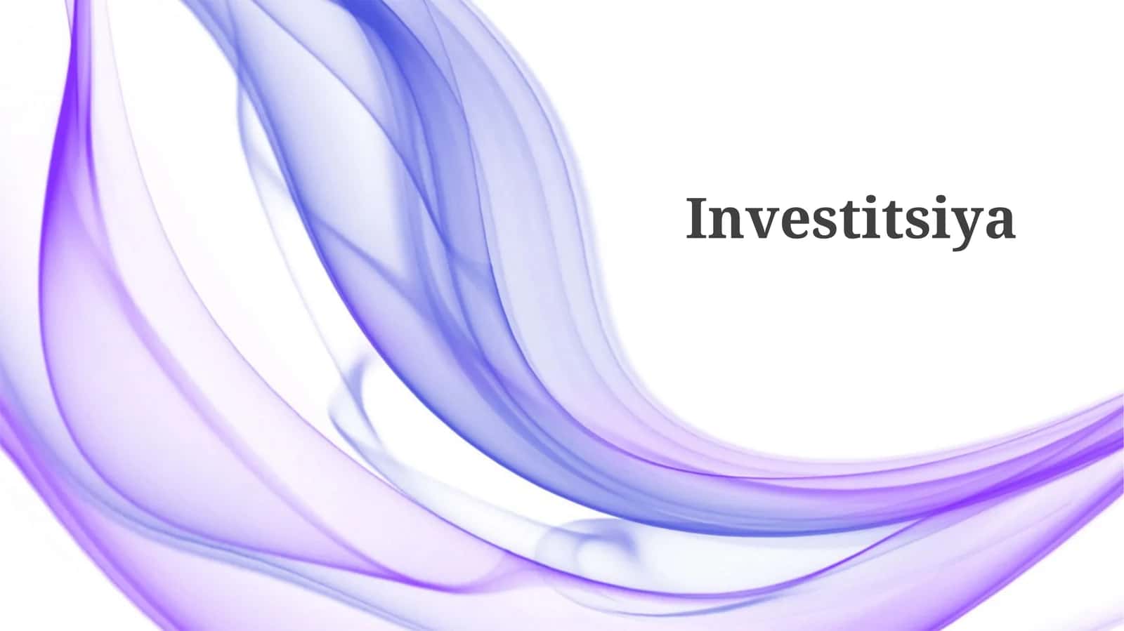 Investitsiya asoslari