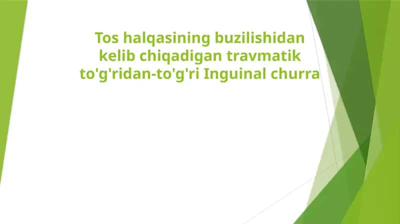 Tossuyagisinish uchun operatsiya