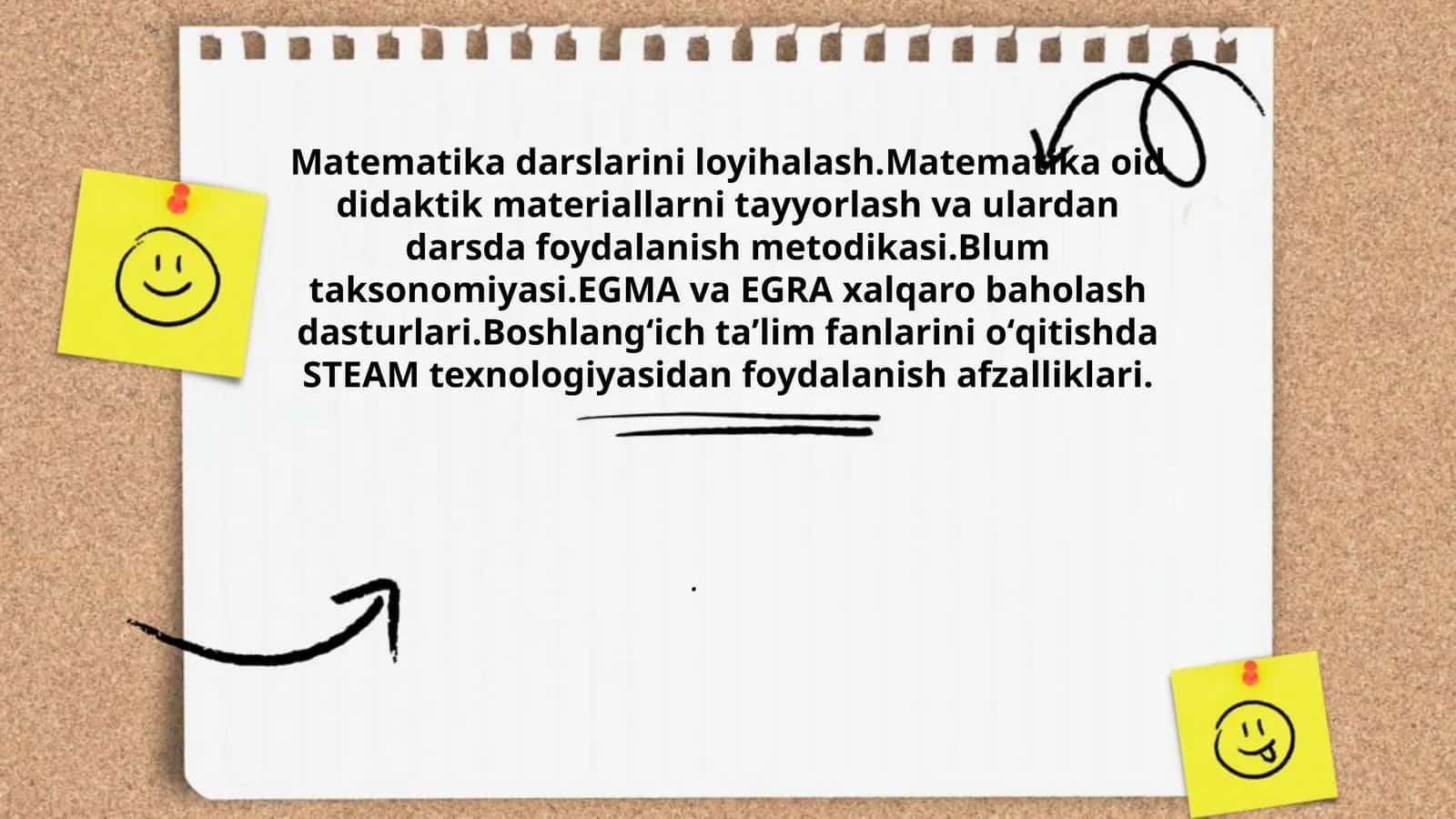 Matematika darslarini loyihalash