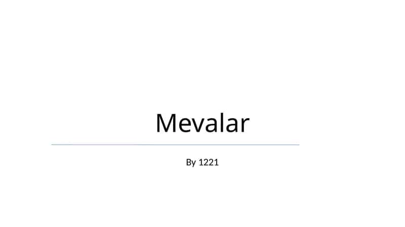 Mevalar