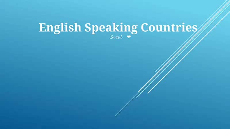English Speaking Countries