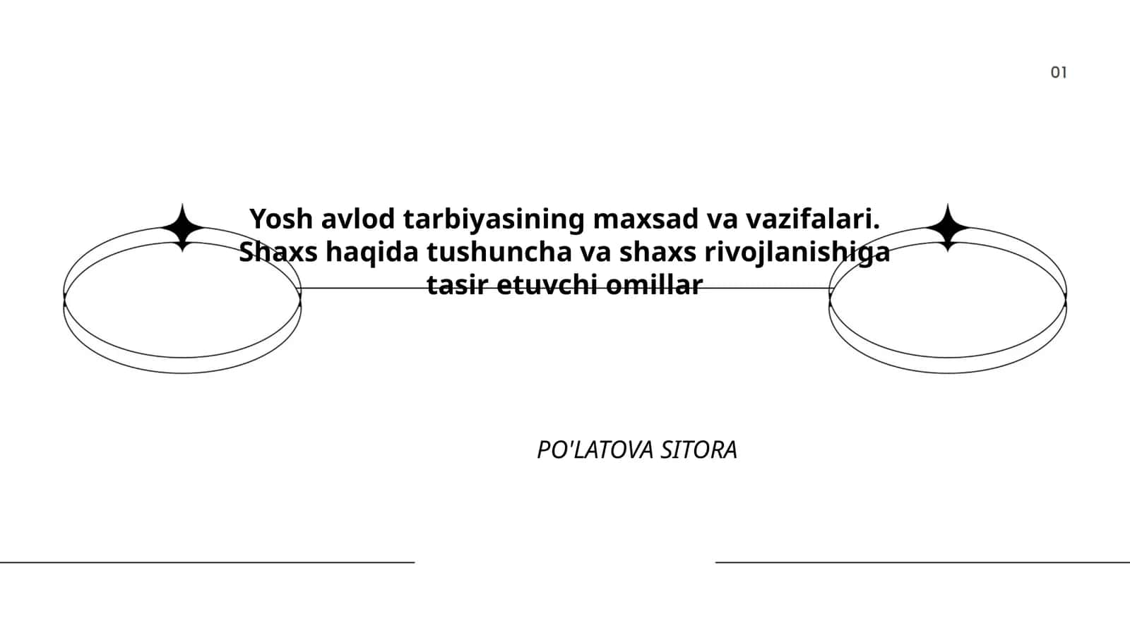Yosh avlod tarbiyasi