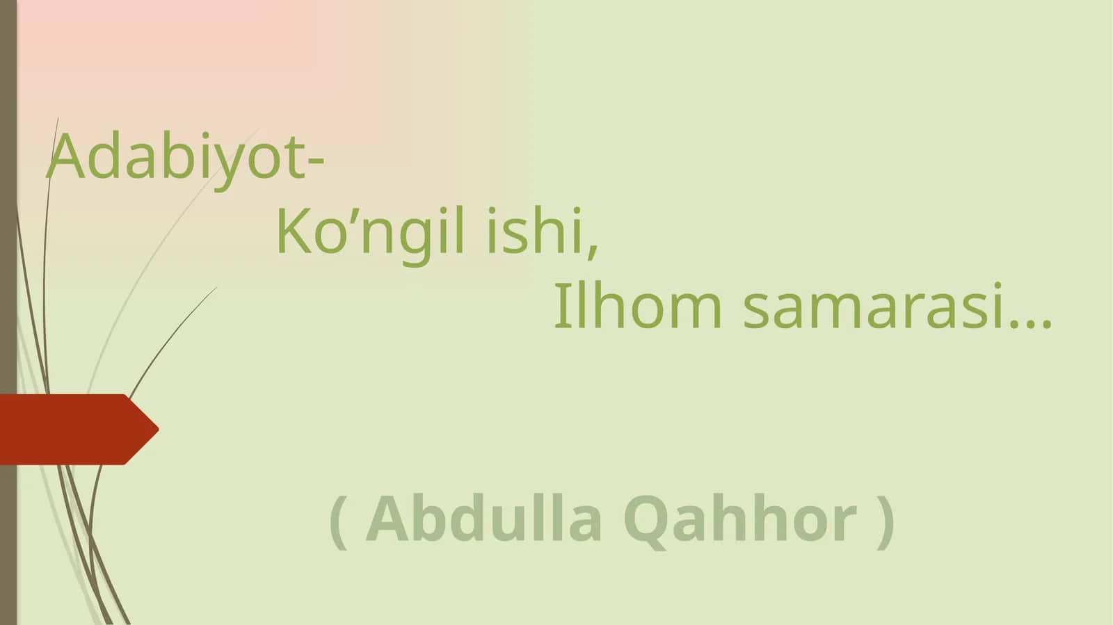 Adabiyot