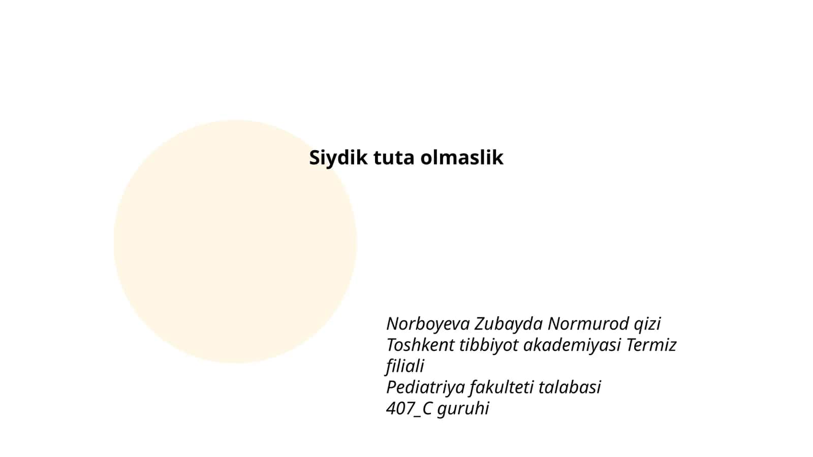 Siydik tuta olmaslikning turlari va sababi