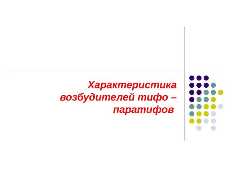 Характеристика возбудителей тифо – паратифов