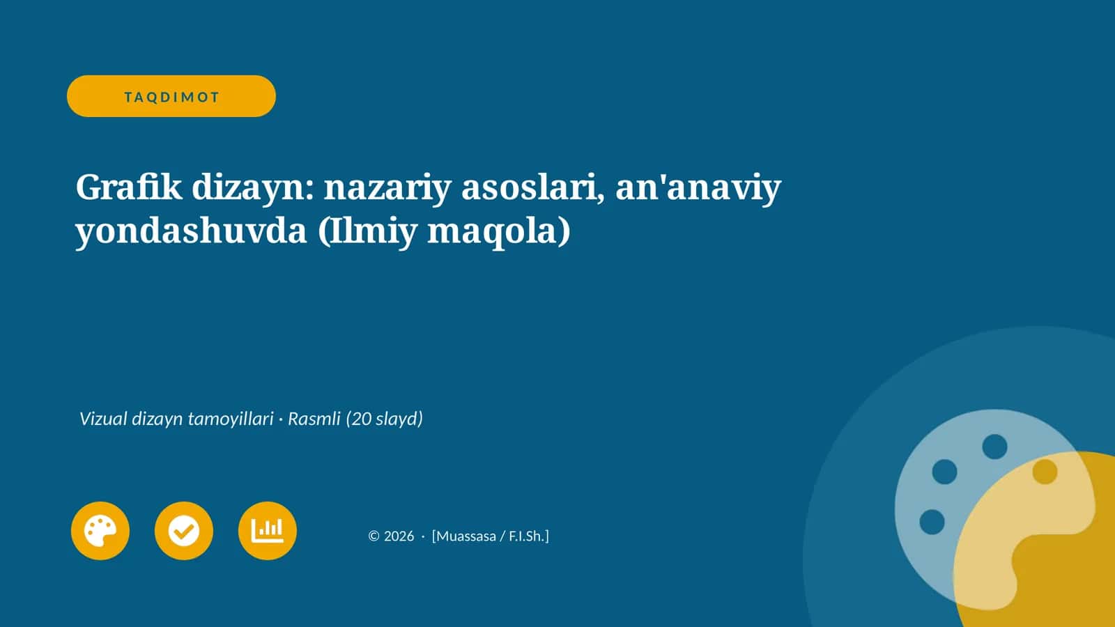 Grafik dizayn: nazariy asoslari, an'anaviy yondashuvda