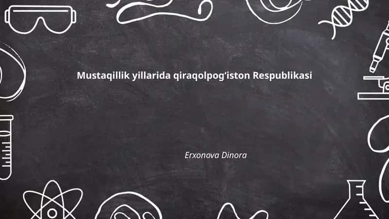 Mustaqillik yillarida qiraqolpogʻiston Respublikasi