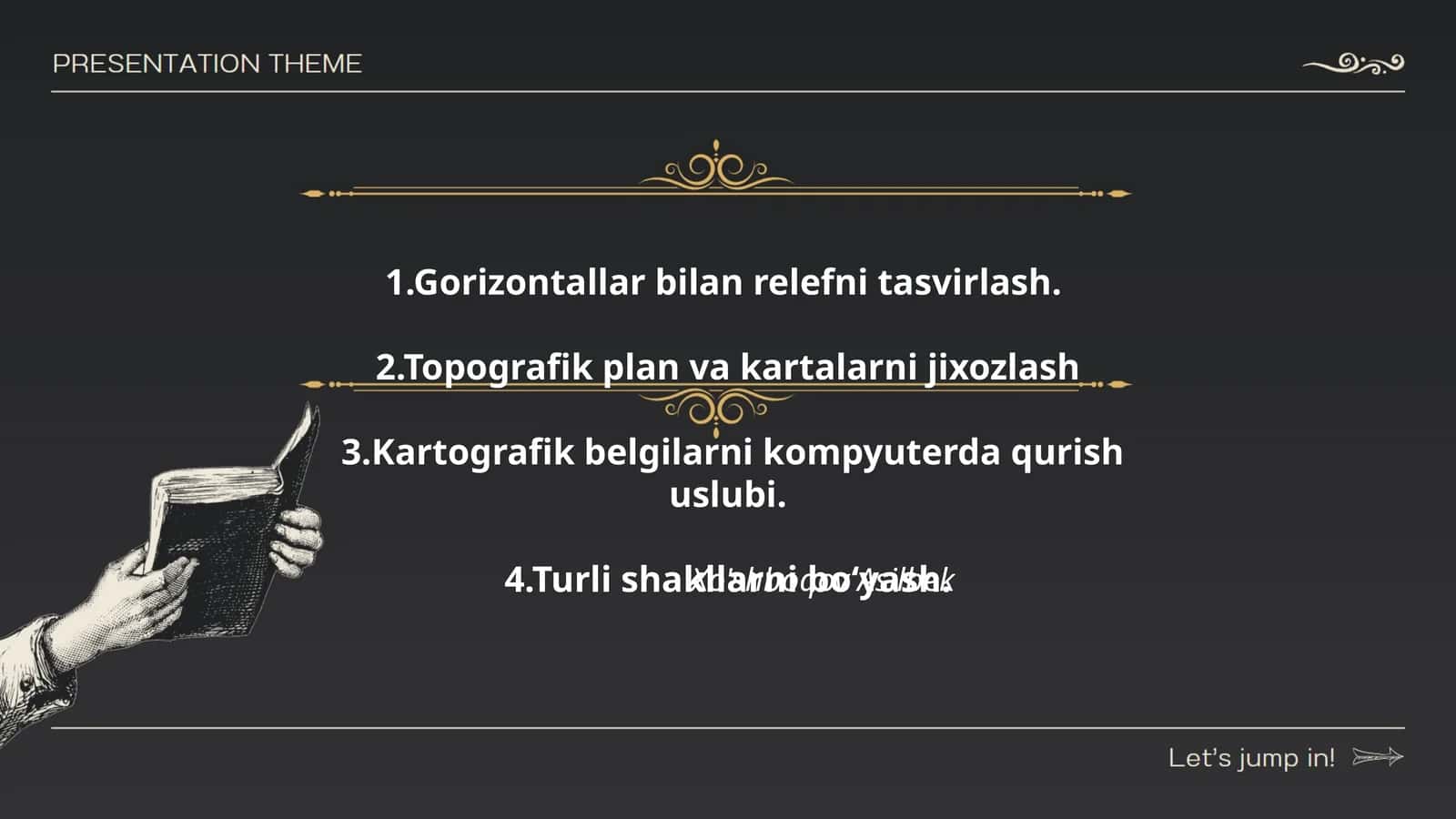 Gorizontallar bilan relefni tasvirlash