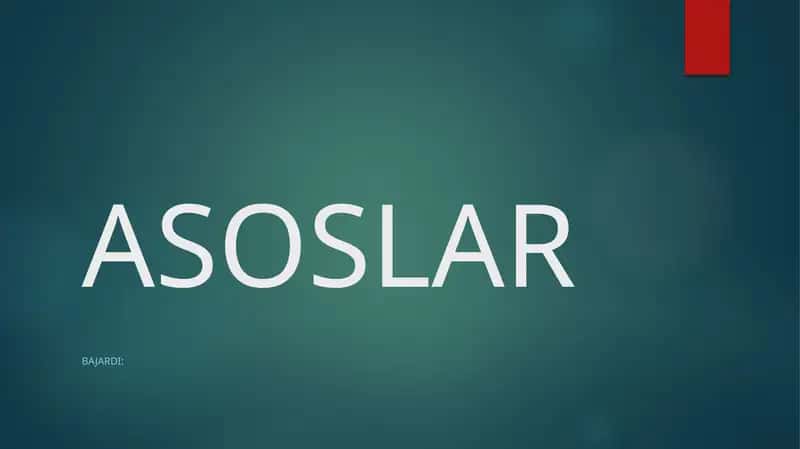 Asoslar