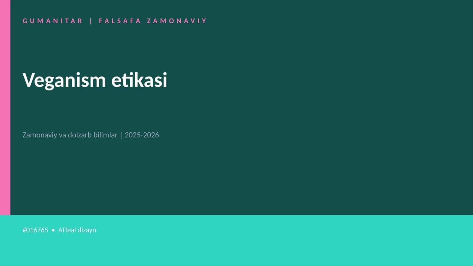 Veganism etikasi