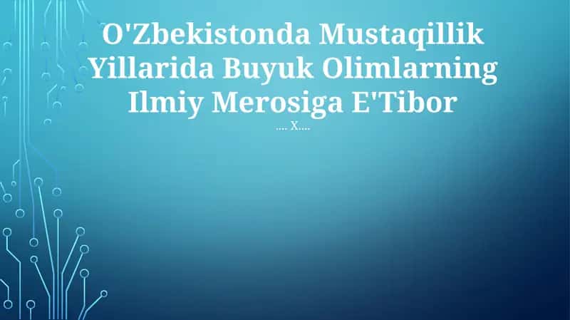 Al-Xorazmiy merosi