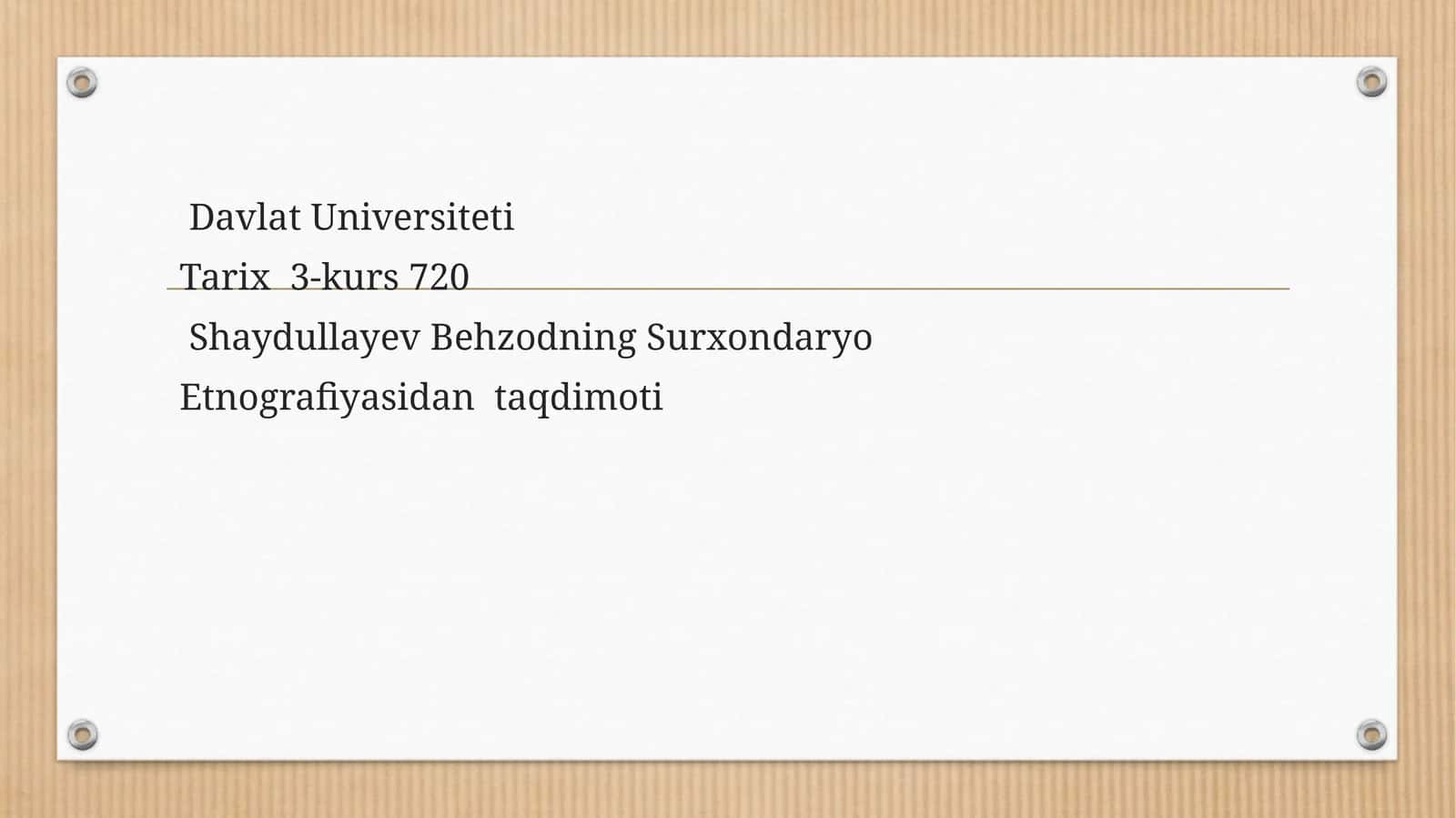 SURXON VOHASIDA CHORVACHILIKNING RIVOJLANISHI