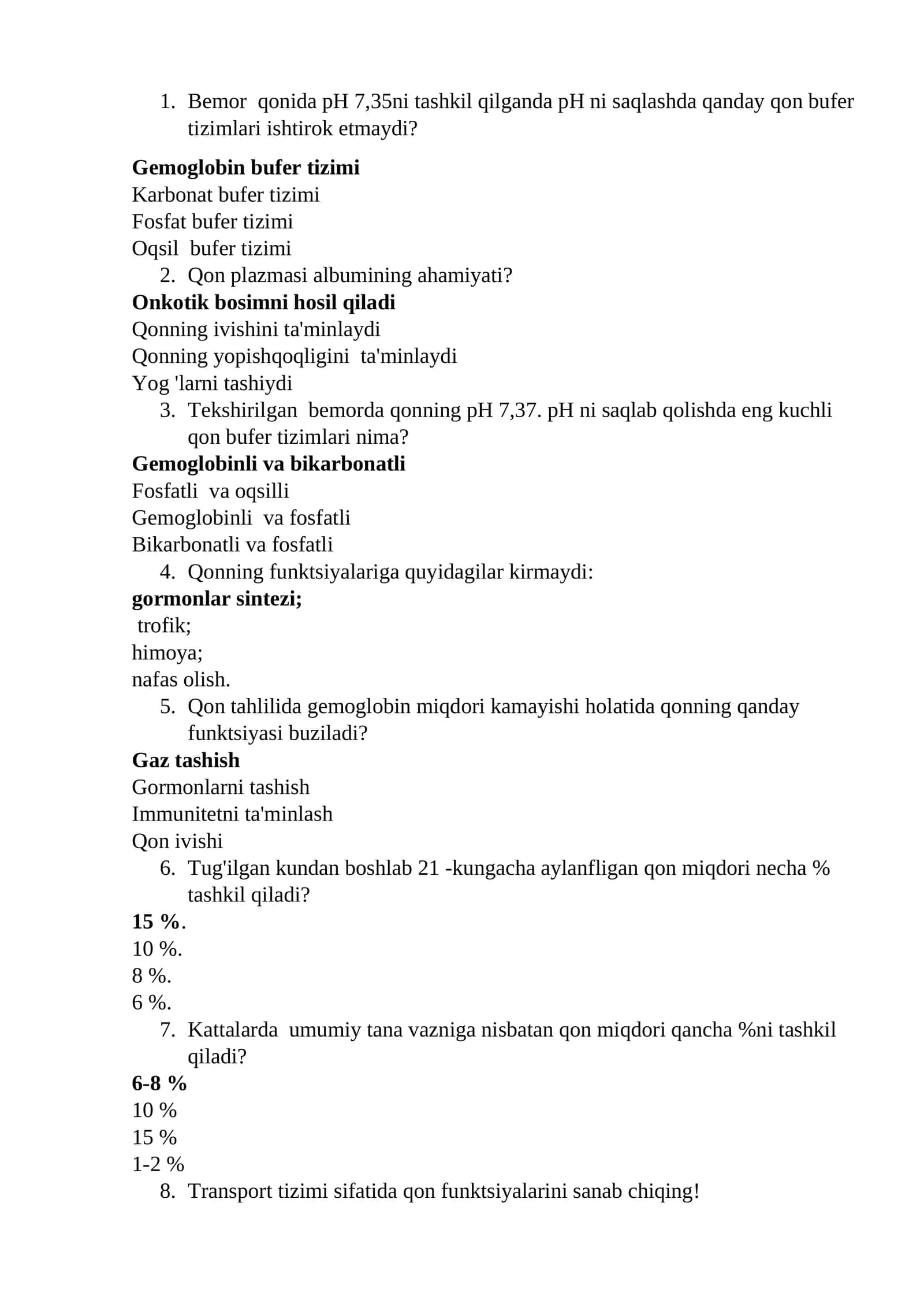 Qon bufer tizimlari