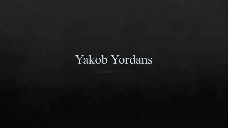 Yakob Yordans