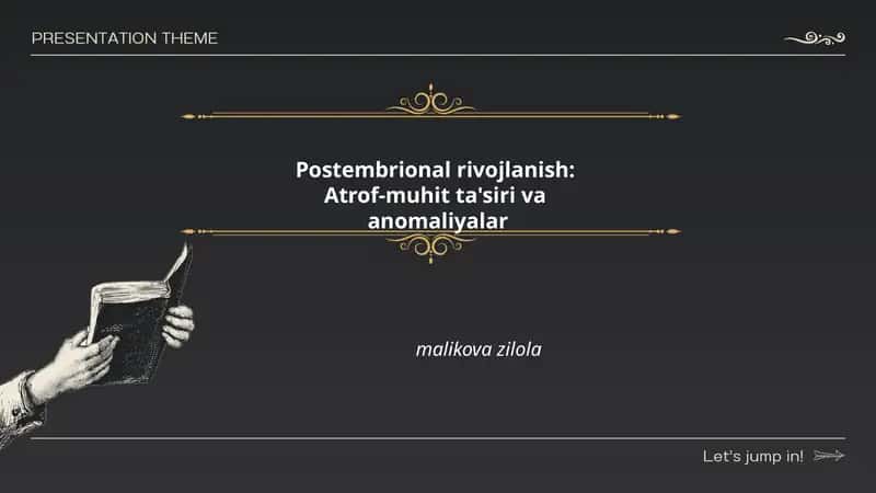 Postembrional rivojlanish