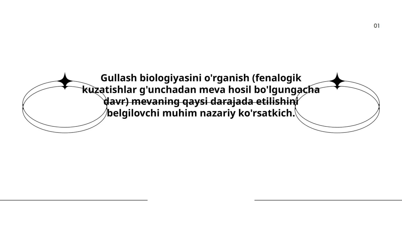 Gullash biologiyasini o'rganish