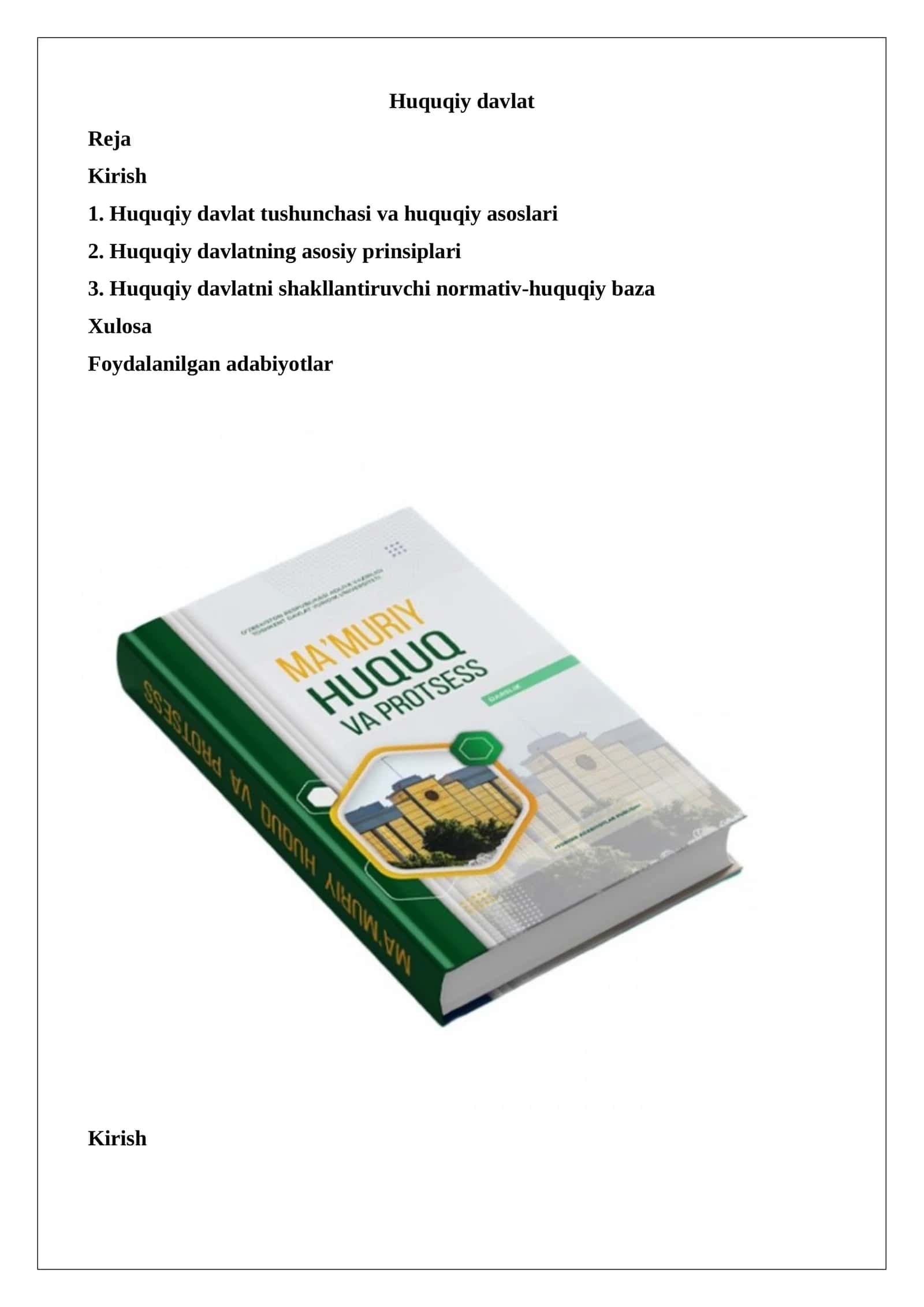 Huquqiy davlat