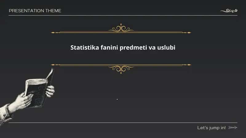 Statistika fanining predmeti va asosiy vazifalari