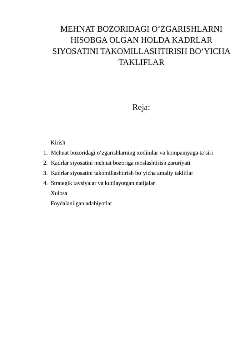 Kadrlar Siyosati