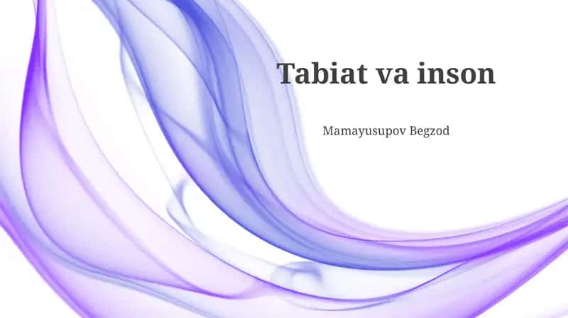 Tabiat va inson